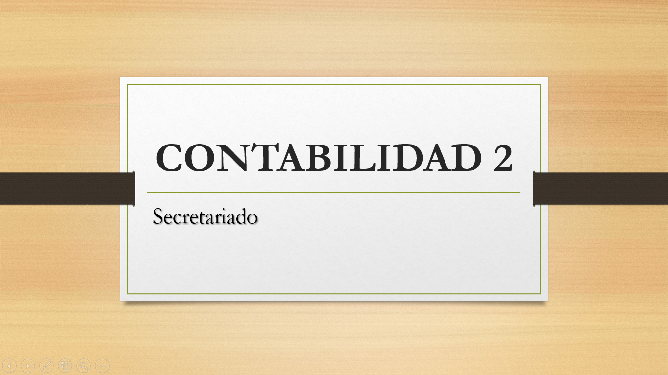 CONTABILIDAD II VIRTUAL NOCHE (SECRETARIADO)