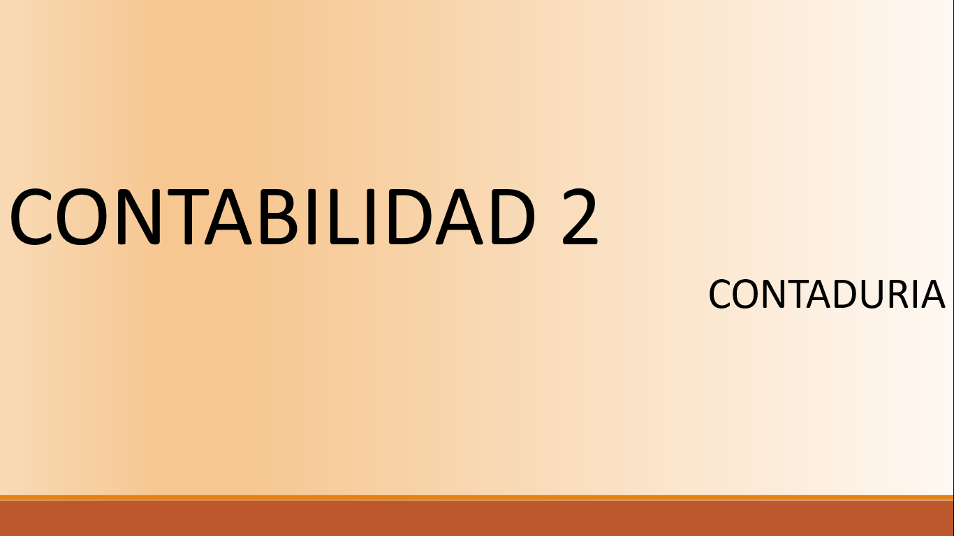 CONTABILIDAD II (CONTADURÍA) 